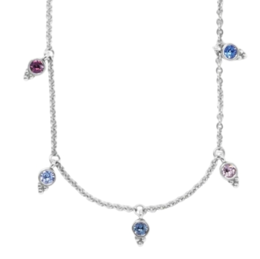 Brighton‎ Color Drops Short Colorful Petite Crystal Necklace